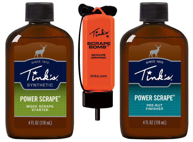 Tinks Power Scrape All-Season Deer Attractant Pre-Rut Finisher Scent Mock Scrape Starter Scent